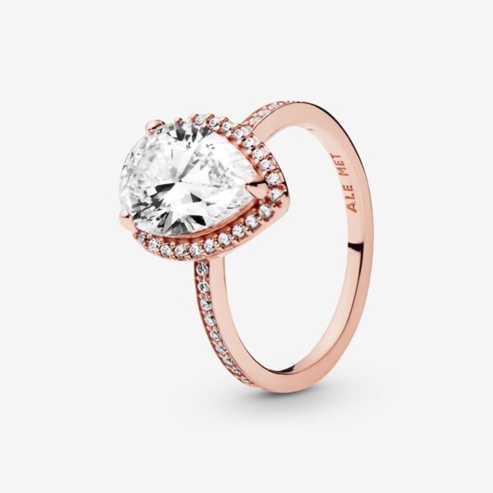 Pandora Rose Gold year drop ring